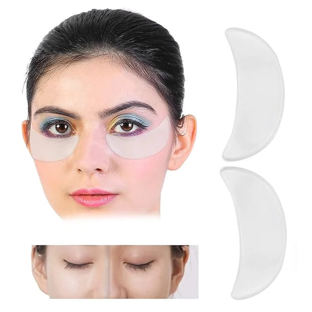 2Pcs Anti‑Wrinkle Face Eye Patch, Reusable Silicone Eye Pad Sticker for Face Caring - Product Image