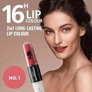 Dermacol NEW 16-Hour Lip Colour, Highly Pigmented Glossy Lip Stain, Two-Phase Lip Plumper Gloss, Kissproof Lip Makeup Prod...