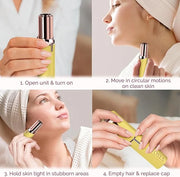 Facial Hair Removal for Women | Electric Razor Device Small Mustache Dermaplaning Remover Tools Tweezers Epilator Trimmer ...