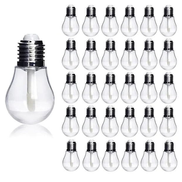 COSIDEA 30PCS Empty lamp bulb lip gloss tube 6ml lipgloss tubes container 0.2oz lip tint containers - Product Image