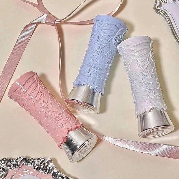 Flower Knows Violet Strawberry Rococo Glitter Lip Gloss G02 Rasberry Booze+Swan Ballet Shine Solid Lip Gloss Stick B06 Blu...