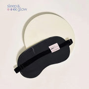 SLEEP & GLOW Silk Sleep Eye Mask Luxury Mulberry 22 Momme 100% Natural Triple Silk Blindfold with Adjustable Strap for Com...