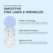 NuFACE FIX Serum - Line Smoothing Conductive Serum for Microcurrent with Triple Peptide, Hyaluronic Acid & IonPlex to Hydr...