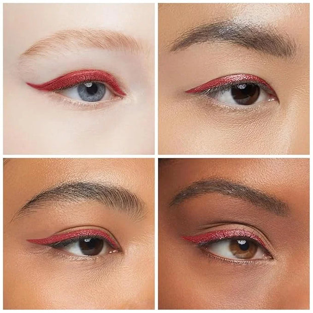 Kaely Dark Red Gel Eyeliner Pencil,Waterproof Smudge Proof Eye Liner Pen,Cat Eye Goth Halloween Makeup,Eye Black Face Pain...