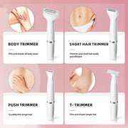 7 in 1 Facial Hair Removal and Bikini Hair Trimmer for Women Painless Electric Face Shaver Nose Eyebrow pubic Trimmer Repl...