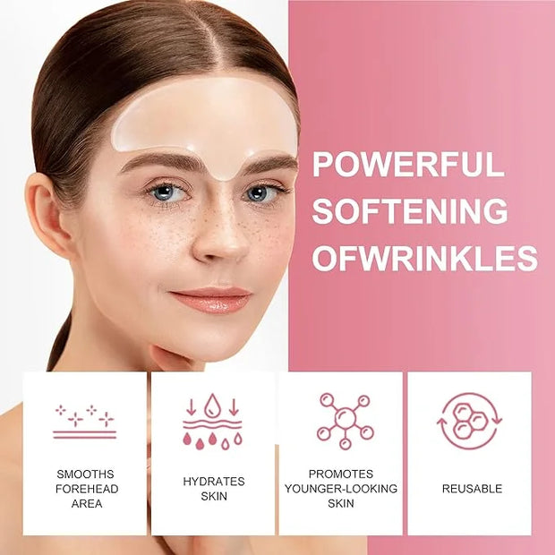 Reusable Wrinkle Patches - Silicone Fusion Treatment Forehead Patches for Brow Lift, Wrinkle Smoothers, Reduce Frown Lines...