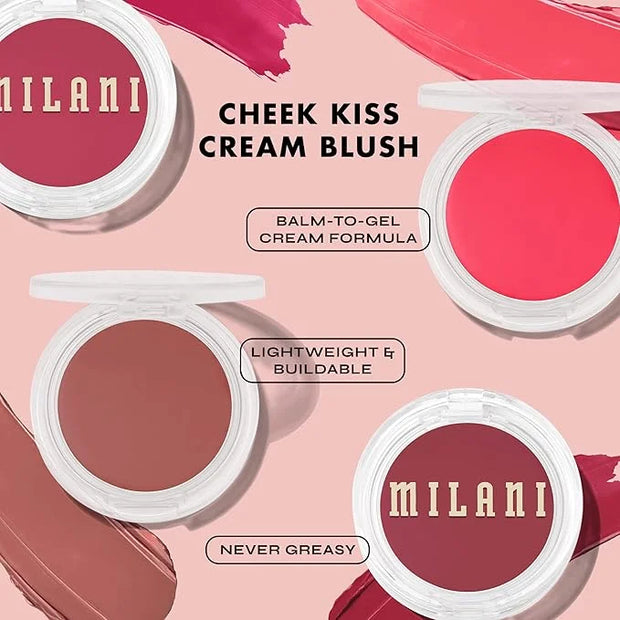 Milani Cheek Kiss Cream Blush- Cream to Gel Blush for Cheek and Lip Tint - Product Image