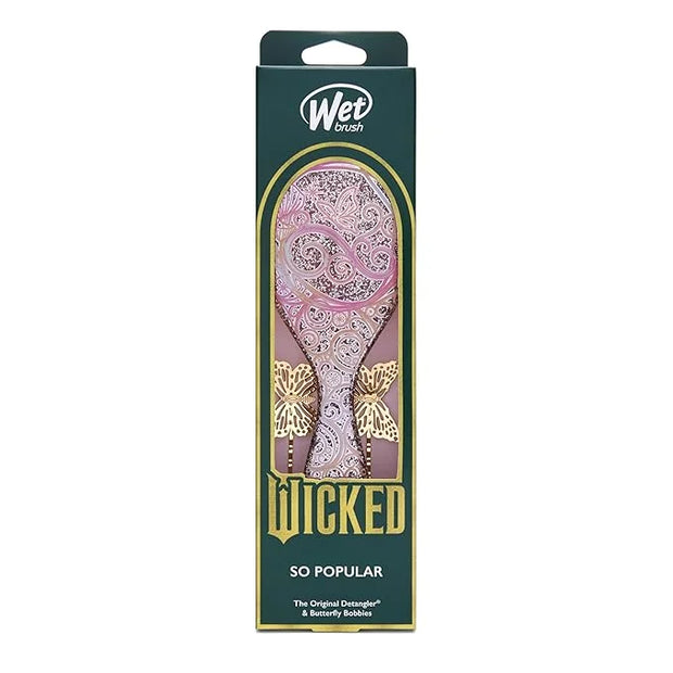 Wet Brush Original Detangler Hair Brush Glinda (Wicked) Kit - Ultra-Soft IntelliFlex Bristles - Detangling Brush Glides Th...