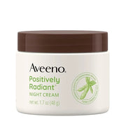 Aveeno Positively Radiant Moisturizing Face & Neck Night Cream with Tone Correcting Soy & Niacinamide, Night Cream Targets...