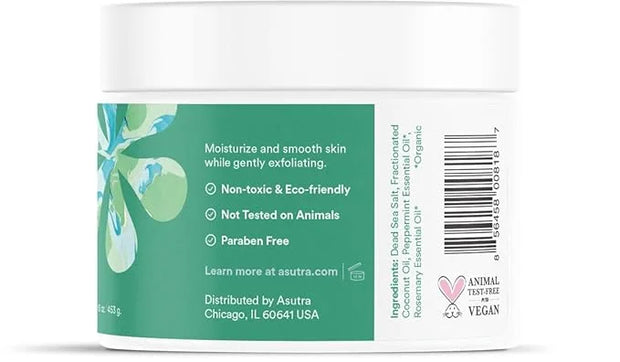 ASUTRA Dead Sea Salts Essential Oil Body Scrub Bundle – 3, Full-Size 16 oz Body Scrubs – Refreshing Jasmine, Sensual Rose,...