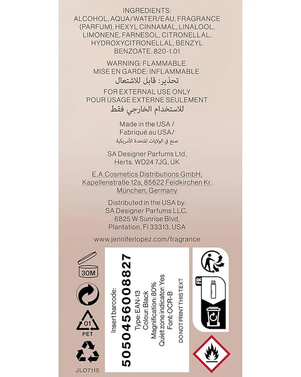 Jennifer Lopez Still Body Mist, 240ml (8fl oz) Duo Pack (2 Pack) - Product Image