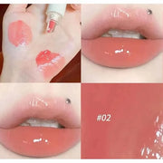 Hydrating Jelly Lip Gloss, Long-Lasting Waterproof Non-Stick Cup Lip Glaze Set, Moisturizing Tinted Lip Balm, Mirror-Like ...