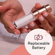 Finishing Touch Flawless Facial Hair Remover for Women, Rose Gold Electric Face Razor with LED Light, Recyclable Packaging...