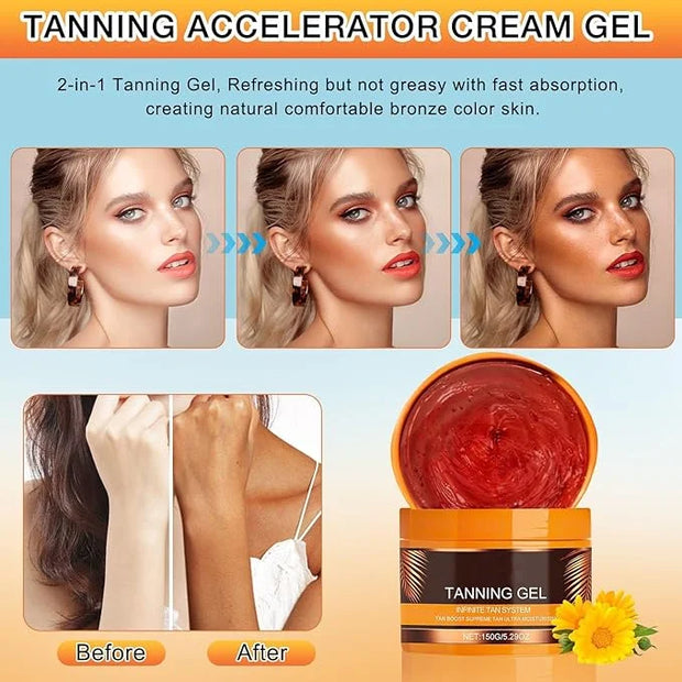 Luxury Intensive Tanning Gel,Brown Intensive Tanning Luxe Gel,Natural Tanning Accelerator Cream, Beauty Brown Tanning Gel ...