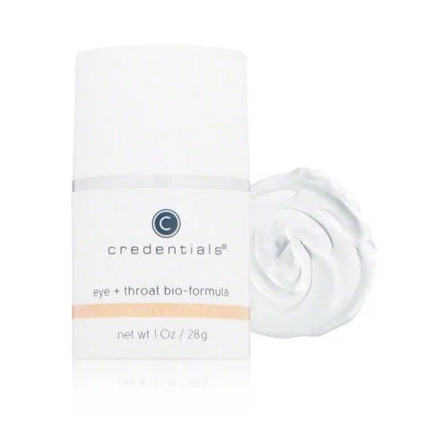 Credentials Eye + Throat Bio Formula – Silky, Luxurious Hydrating Cream with Hydrolyzed Elastin, Squalane, Vitamins A, B5 ...