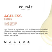 Anti-Aging Multi Peptide Eye Serum for Dark Circles, Under eye Bags and Wrinkles Dermatologist Reviewed Centella Asiatica ...