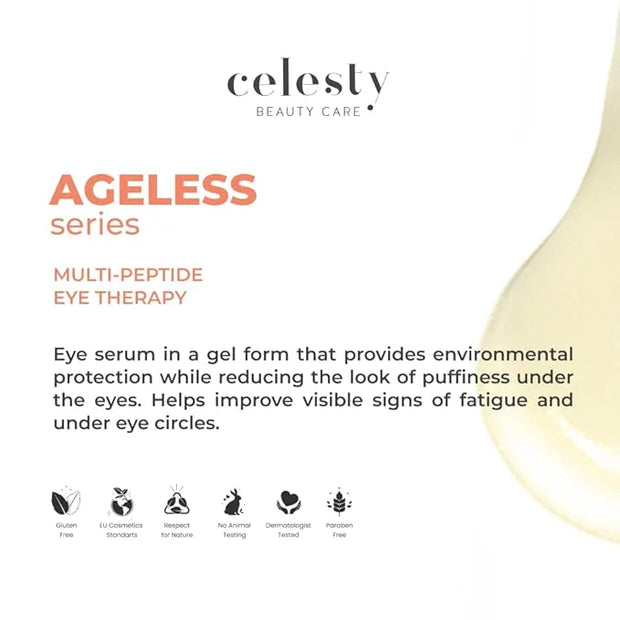Anti-Aging Multi Peptide Eye Serum for Dark Circles, Under eye Bags and Wrinkles Dermatologist Reviewed Centella Asiatica ...