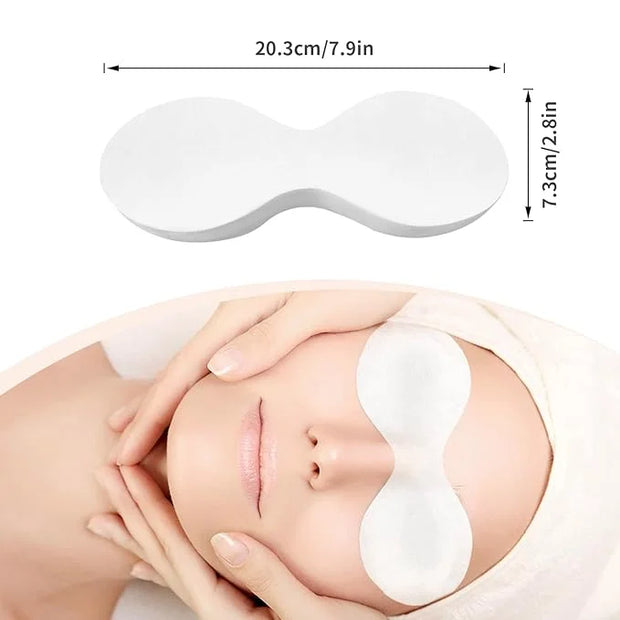 MoyRetty 300 Sheets Disposable Eye Mask-Non Woven Eye Care Cotton, Facial Eye Covers Skincare Spa Paper, Cosmetic Facial P...