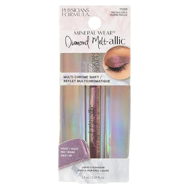 Cream Eyeshadow BY Physicians Formula Mineral Wear Diamond Metallic Eye Makeup Precious Purple - Product Image