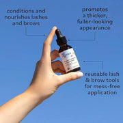 Sky Organics Organic Castor Oil Eyelash & Brow Serum, Hexane-Free Conditioning Oil that Promotes Fuller Looking Lashes & E...