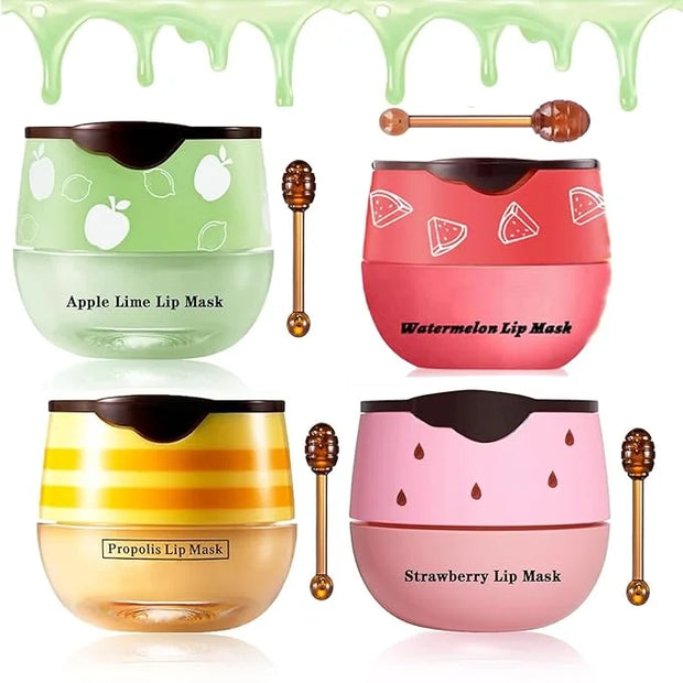 Bee Lip Balm Honey Pot, Honey Exfoliator