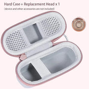 co2CREA Hard Case and Replacement Head Compatible with Finishing Touch Flawless Facial Hair Remover Electric Face Razor fo...