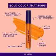 UNICORN SNOT Liquid Metal Lip Paint - Metallic Lip Gloss - Non-drying, Long-lasting Liquid Lipstick, Intense Pigment Color...