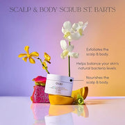 OUAI Scalp & Body Scrub, St. Barts Travel Size - Exfoliating Body Scrub with Sugar & Coconut Oil Blend for Smooth, Moistur...