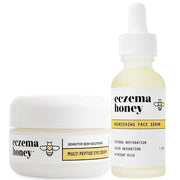ECZEMA HONEY Multi Peptide Eye Cream & Nourishing Face Serum - Bundle for Sensitive & Dry Skin - Cruelty Free - Product Image