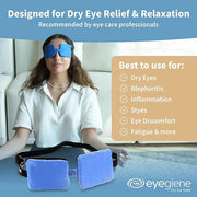 EyeGiene Mask - Self Heating Eye Mask – Warm Compress for Eyes, Multi-Use Heat Treatment for Dryness, Fatigue, Styes, Blep...