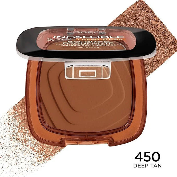 L'Oreal Paris Infallible Up to 24H Fresh Wear Soft Matte Longwear Bronzer. Waterproof, heatproof, Transfer, humidity and s...