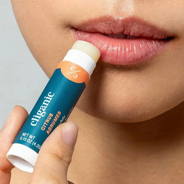 Cliganic Organic Lip Balm Set (Fresh Picked, 8 Flavors) - 100% Natural Moisturizer for Cracked & Dry Lips - Product Image