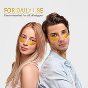 24k Gold Under Eye Mask, Reduce Puffy Eyes, Wrinkles And Undereye Bags (20 Pairs) Dark Circles Under Eye Treatment, Eye Co...