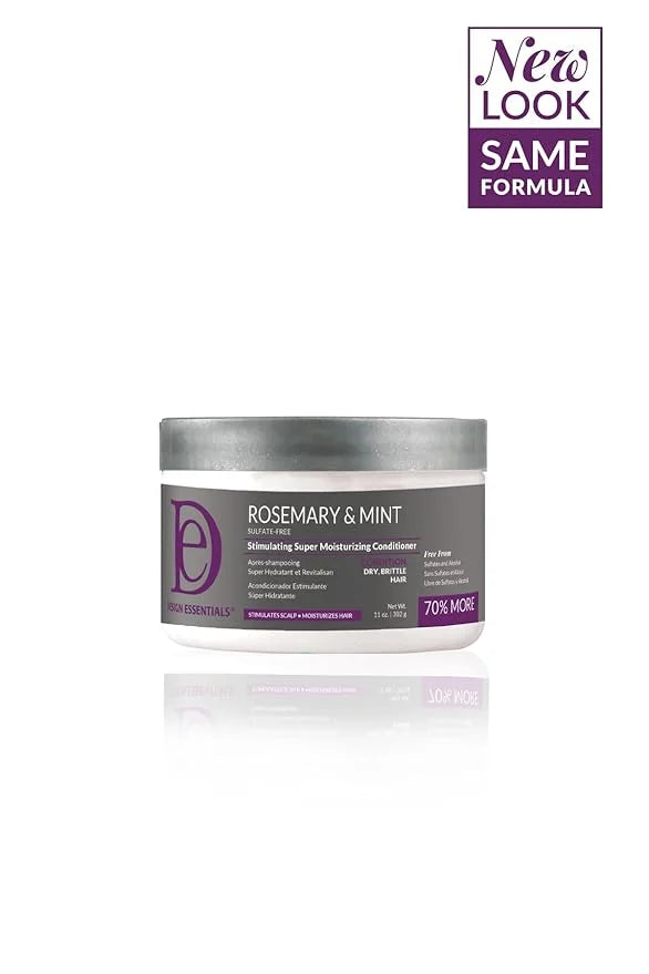 Design Essentials Rosemary & Mint Stimulating Super Moisturizing Conditioner for Dry, Thick, or Brittle Hair; Sulfate-Free...
