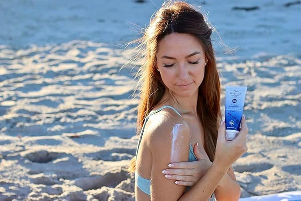 SPF 30 Mineral Sunscreen - Broad Spectrum Water Resistant Moisturizer Lotion For Body & Face - With Non-Nano Zinc Oxide, V...