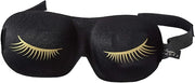 Bucky Ultralight & Comfortable Contoured Sleep Eye Mask, Gold Eyelash, One Size,5824 - Product Image