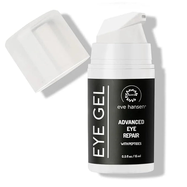 Eve Hansen Anti-Aging Eye Gel with Peptides | Under-Eye Cream With Plant Stem Cells, Hyaluronic Acid, Vitamin E | Cruelty-...