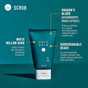 Essential Skin Care Kit, 3-Piece, Face Cleanser, Exfoliating Scrub & Day Cream Moisturizer Gift Set, Back To School Gifts ...