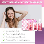 Bath & Body Care Travel Set - Home Spa Set with Body Lotion, Shower Gel and Fragrance Mist, Personal Body Care Travel Set ...