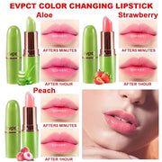 evpct 3Pcs Magic Color Changing Lipstick Long Lasting Waterproof 24 Hours Original for Women, Aloe Vera Strawberry Peach P...