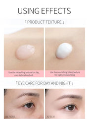 Rose Essential Oil Day and Night Eye Cream, Eye Cream for Dark Circles & Puffiness, Moisturizing Hydrating Fade Fine Lines...