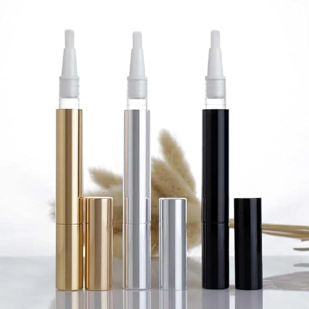 3 Pcs 3ml Empty Nail Oil Pen Twist Pens Lip Gloss Tubes Eyelash Growth Liquid Tubes Portable Cosmetic Makeup Containers Ap...