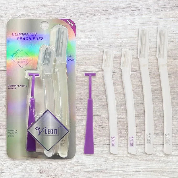 Dermaplaning Tools - Exfoliating Facial Razor Dermaplane for Women & Men Shaver to Exfoliate Refresh the Skin Peach Fuzz E...