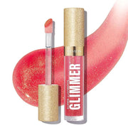 REVLON Super Lustrous Glimmer Gloss, Non-Sticky Lip Gloss, High-Shine Finish, Plant-Based Glitter, 007 Haute Honey, 0.13 f...