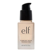 e.l.f. Flawless Satin Foundation, Lightweight & Medium Coverage, Semi-Matte Finish, Vegan & Cruelty-Free, Pearl, 0.68 Fl O...