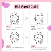 Under Eye Patchs Rose Eye Mask for Dark Circles and Puffiness Wrinkle Eye Bags 30 Pairs - Product Image