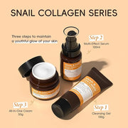 Snail Mucin Cream, 97.5% Pure Snail Slime Extract Moisturizer for Face and Body, Snail Mucin Essence 92% Snail Slime Serum...