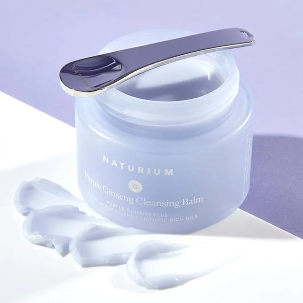 Naturium Purple Ginseng Cleansing Balm Plus Plant-Based Esters & Linoleic-Rich Oils, Smoothing Face Wash, 3.0 oz - Product...