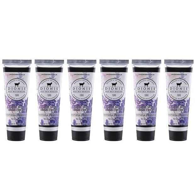Dionis - Goat Milk Skincare Scented Hand Cream (1 oz) Set of 6, Moisturizing Lotion for Dry Skin, Good for Sensitive Skin,...