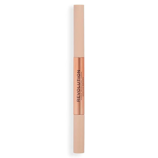 Revolution, Fluffy Brow Filter Duo, 2-in-1 Eyebrow Pencil & Gel, Enhances & Shapes Brows, Vegan & Cruelty Free, Medium Bro...